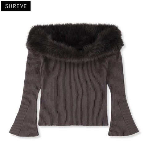 レディース　オフショルニットプルオーバー (SUREVE）