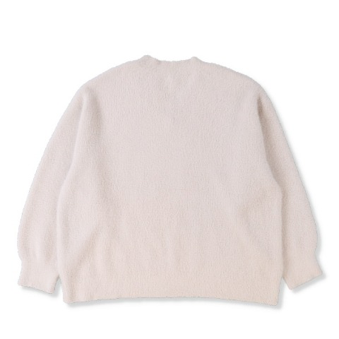 レディース　装飾付きシャギーニットプルオーバー（SUREVE）