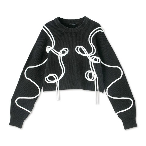 レディース　ニットプルオーバー（SUREVE BLACK）