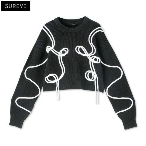 レディース　ニットプルオーバー（SUREVE BLACK）