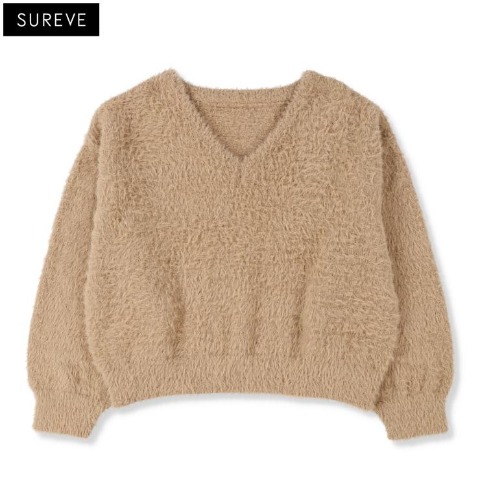 レディース　Vネックニットプルオーバー（SUREVE）