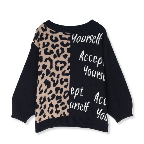 レディース【3L～5L】　切替ニットプルオーバー (SUREVE）