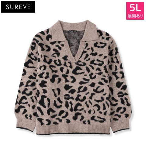 レディース　スキッパーニットプルオーバー（SUREVE）