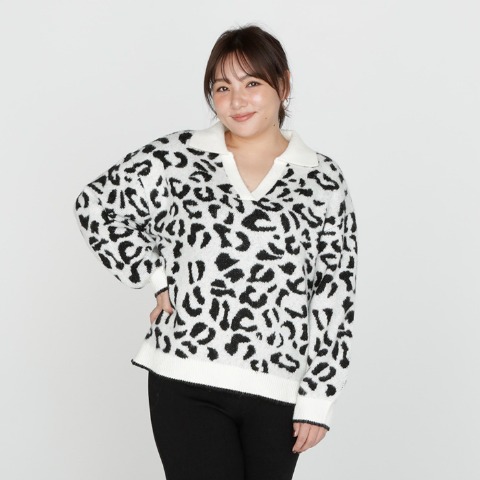 レディース　スキッパーニットプルオーバー（SUREVE）