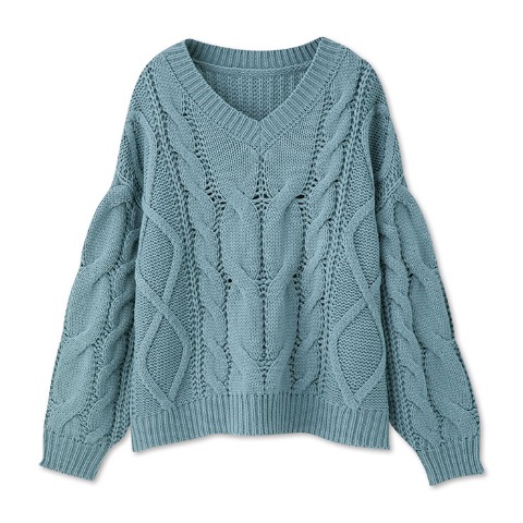 レディース　ケーブルニットプルオーバー （SUREVE）