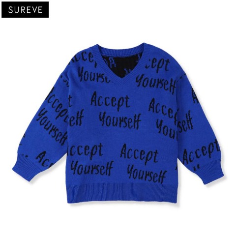 レディース　総柄ニットプルオーバー (SUREVE)