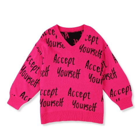 レディース　総柄ニットプルオーバー (SUREVE)