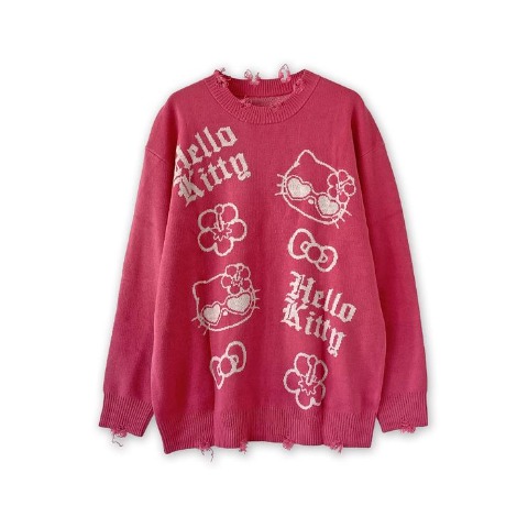 レディース　ニットプルオーバー（ハローキティ）