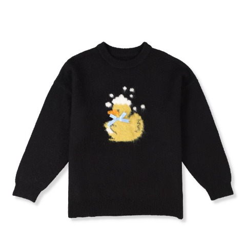 レディース　アヒル柄ニットプルオーバー（CHIP CLIP）