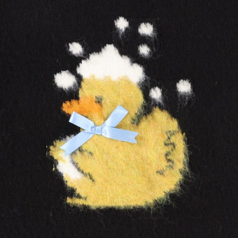 レディース　アヒル柄ニットプルオーバー（CHIP CLIP）