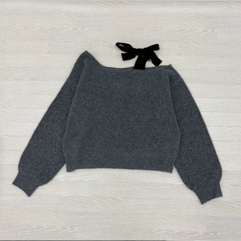 レディース　ワンショルニットプルオーバー（あいちゃん×CHIP CLIP）