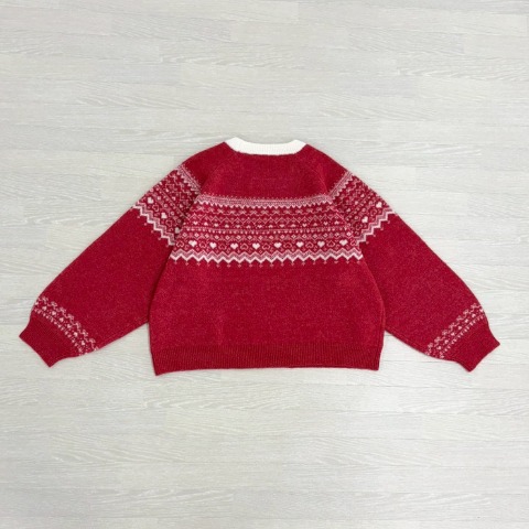 レディース　ノルディック柄ニットプルオーバー（あいちゃん×CHIP CLIP）