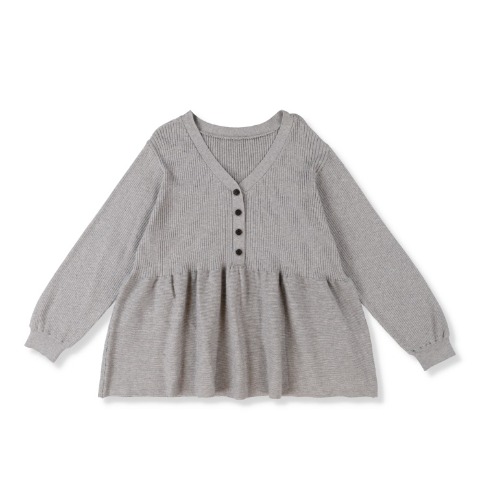 レディース　ペプラムニットプルオーバー（SUREVE）