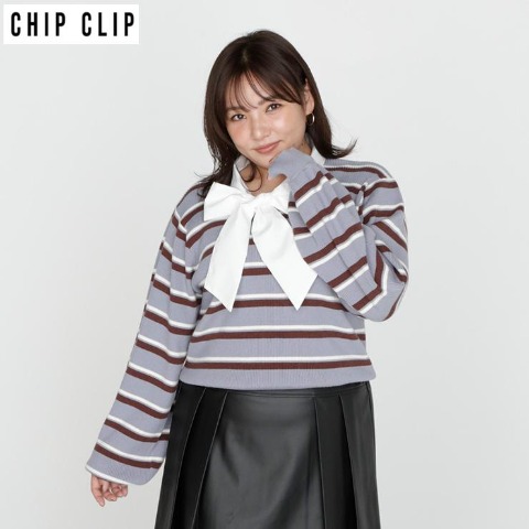 レディース　ニットプルオーバー（CHIP CLIP）