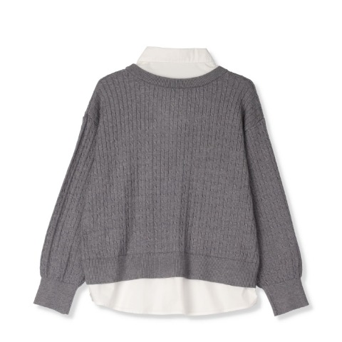 レディース　シャツドッキングニットプルオーバー（SUREVE）