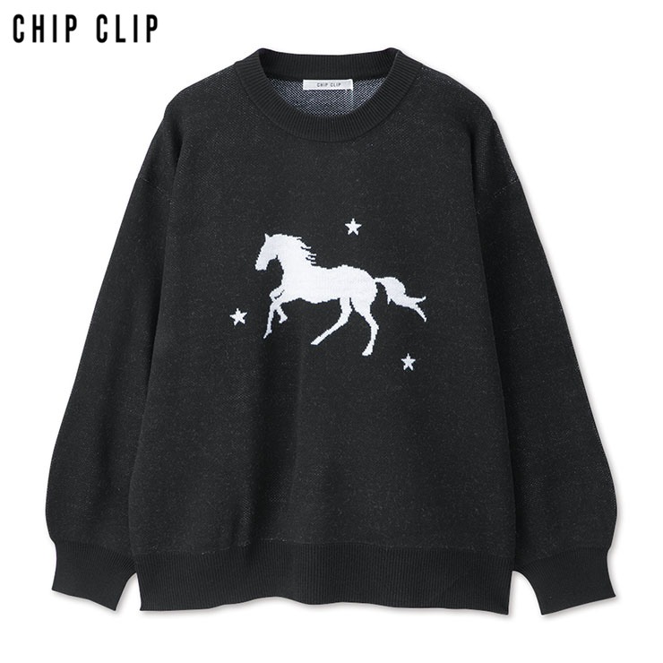 レディース【3L・4L】 ニットプルオーバー（CHIP CLIP×mayu