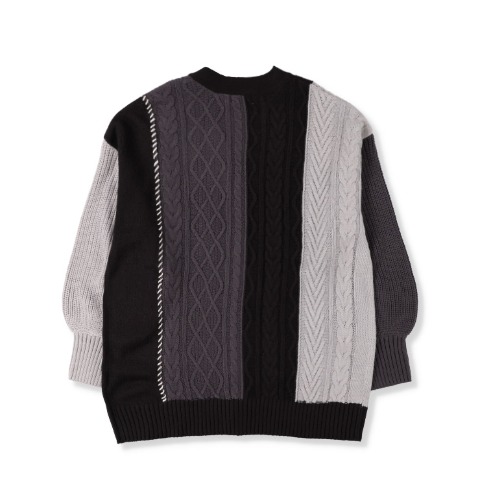 レディース　切り替えVネックカーディガン（Denifits）