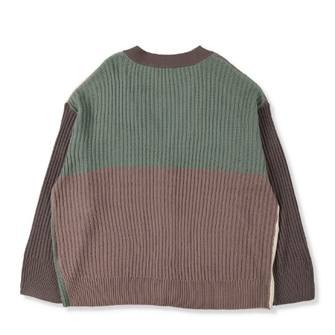 レディース　切り替えニットカーディガン（Denifits)