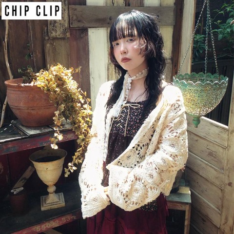 レディース　カーディガン（CHIP CLIP×はる）