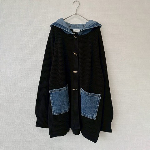 レディース　切替ニットカーディガン（Denifits）
