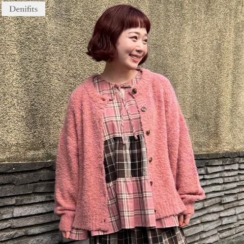 レディース　ニットカーディガン（ごりちゃん×Denifits）