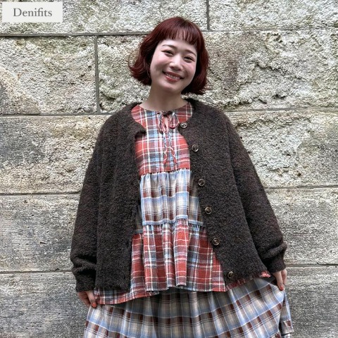 レディース　ニットカーディガン（ごりちゃん×Denifits）