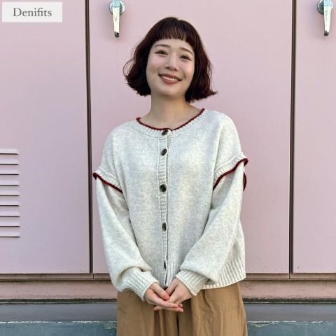 レディース　ニットカーディガン（ごりちゃん×Denifits）