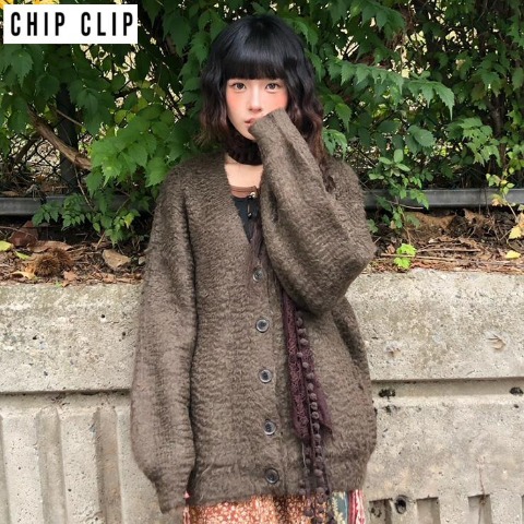 レディース　ニットカーデ（CHIP CLIP×はる）