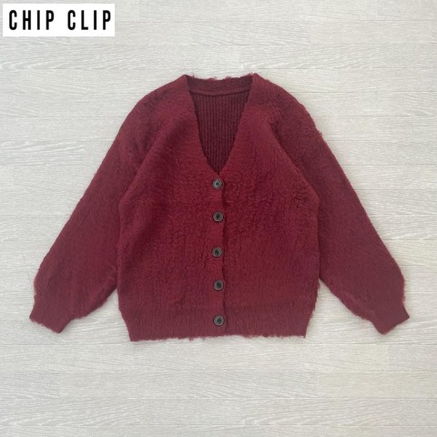 レディース　ニットカーデ（CHIP CLIP×はる）