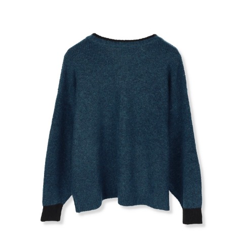 レディース　配色ニットカーディガン（SUREVE）