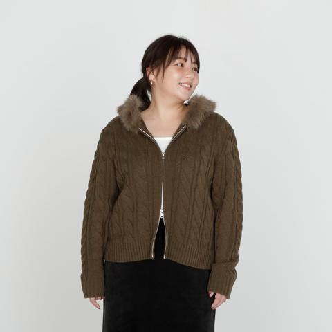 レディース　ニットパーカ（SUREVE）