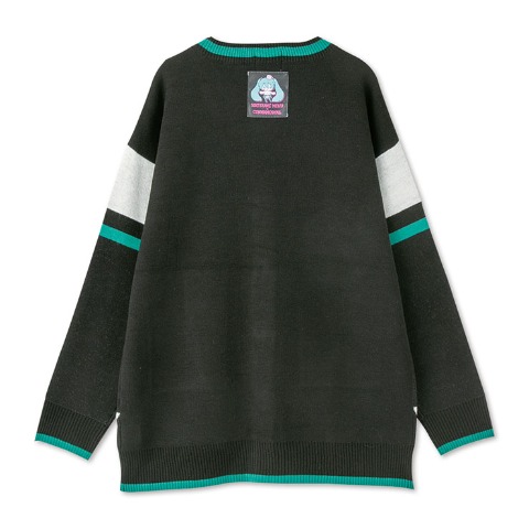 レディース　ニットカーディガン（初音ミク×シナモロール）