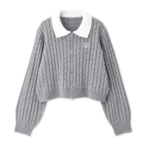 レディース　ニットジップジャケット（CHIP CLIP）