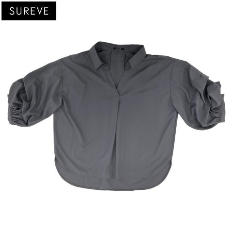 レディース　袖タックスキッパーシャツ（SUREVE）