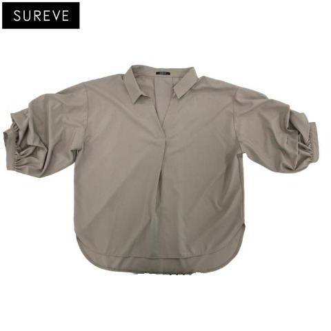 レディース　袖タックスキッパーシャツ（SUREVE）