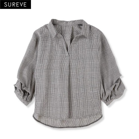 レディース　袖タックスキッパーシャツ（SUREVE）