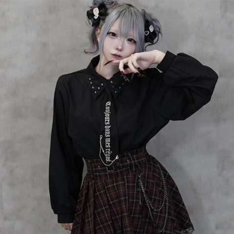 レディース　ネクタイ付シャツ（majoretty）