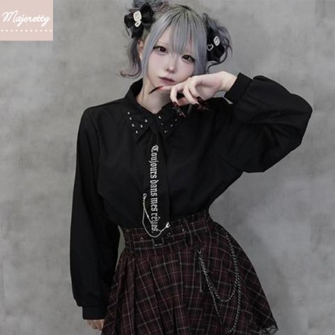 レディース　ネクタイ付シャツ（majoretty）