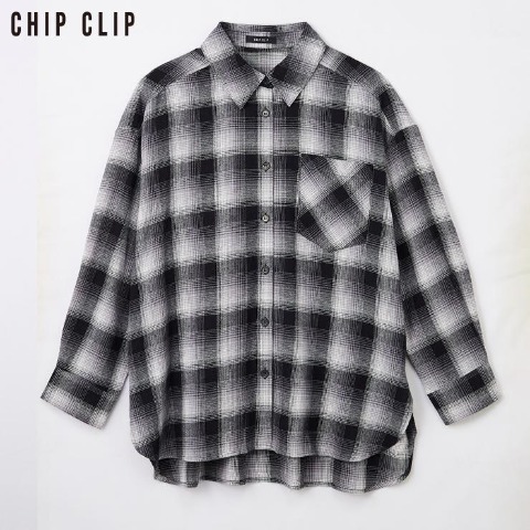 レディース　チェックシャツ（CHIP CLIP）