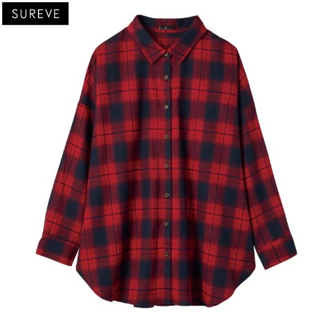 レディース　チェックシャツ（SUREVE）