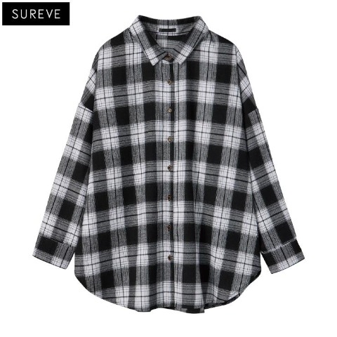 レディース　チェックシャツ（SUREVE）