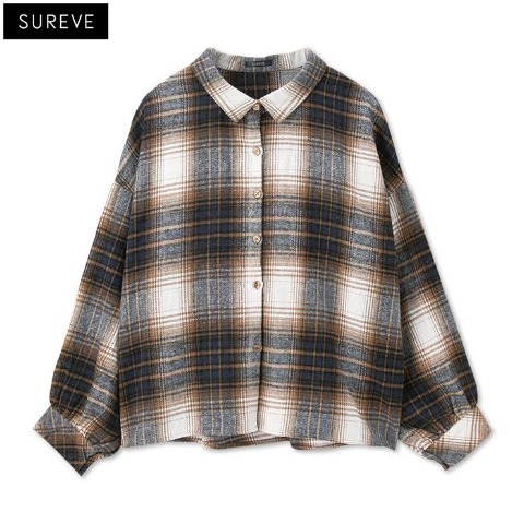 レディース　チェックシャツ（SUREVE）