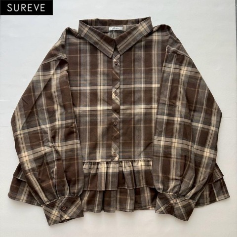 レディース　ペプラムシャツ（えんどぅー×SUREVE）