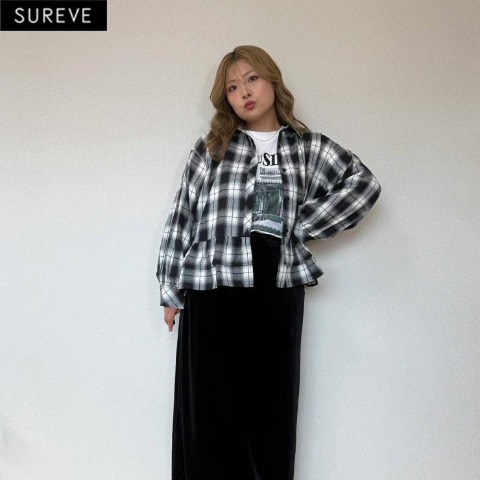 レディース　ペプラムシャツ（えんどぅー×SUREVE）