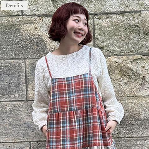 レディース　レースプルオーバー（ごりちゃん×Denifits）
