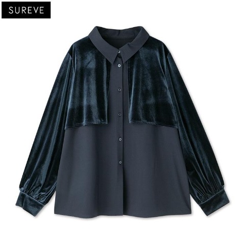 レディース　シャツ（SUREVE BLACK） ネイビー 208