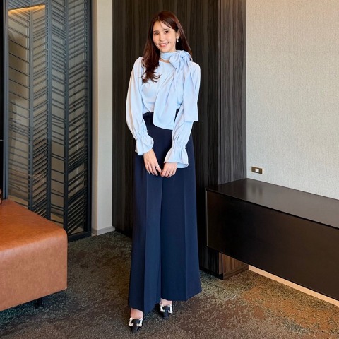 レディース　リボンブラウス（Yukika×RagOut）