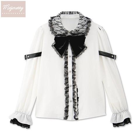 レディース　袖ベルトブラウス（えすちゃん×majoretty）