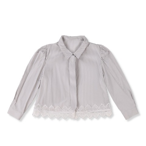 レディース【2L～4L】　ネクタイ付きシャツ（Derelikt×安藤うぃ）