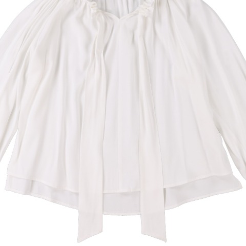 レディース【2L～4L】　リボンブラウス（Derelikt×安藤うぃ）